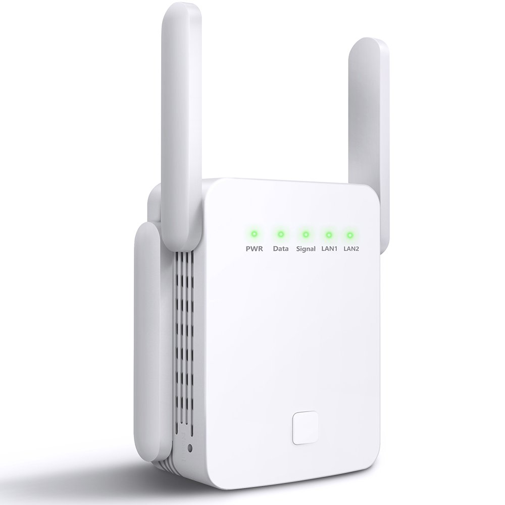2.4Ghz & 5.8Ghz Dual Band Wifi Long Range Extender 1200 mbps Wifi Repeater Wireless Signal Booster
